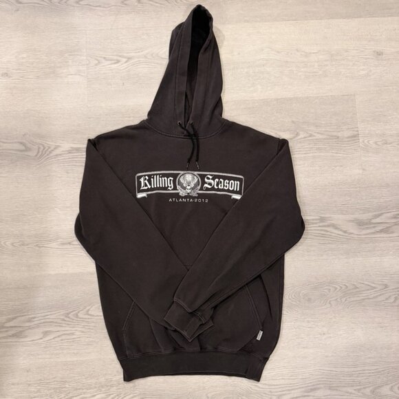 VTG Y2K 00s Carhartt Killing Season Atlanta 2012 Pullover Hoodie Size S – Black - Picture 1 of 5
